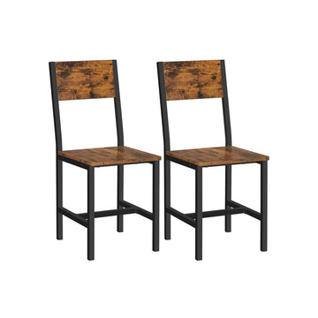 Salontafel met lades - industrieel - spaanplaat en staal - bruin-zwart - 100 x 55 x 45 cm
