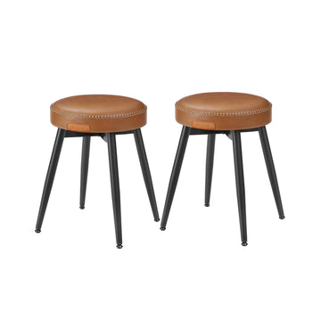 Set van 2 eetkamerstoelen | Karamelbruin | 48x48x48,2 cm
