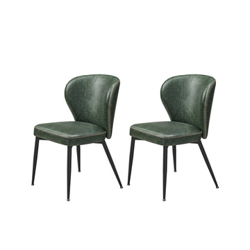 Eetkamerstoelen 2-delige set | Waldgroen | 52x55x79 cm