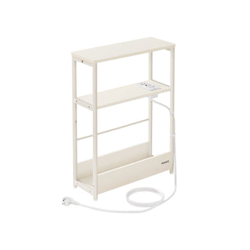 Bijzettafel met 3 planken – smal – wit – ruimtebesparend – 18x45x58 cm