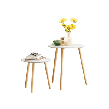 Ronde bijzettafelset - Scandinavisch modern - set van 2
