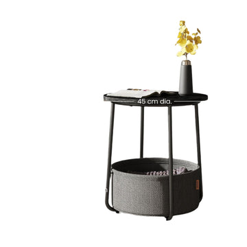 Ronde bijzettafel - salontafel - kleine tafel - ruimtebesparend - 45 cm D x 50 cm H
