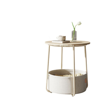 Ronde bijzettafel - kleine salontafel - compact - stijlvol - 45 x 50 cm
