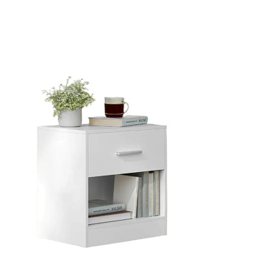 2-delige nachtkastjes set - ruimtebesparend design - 28,1 x 39,1 x 41,1 cm