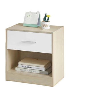 2-delige set nachtkastjes - houten spaanplaat - 28,1 x 39,1 x 41,1 cm