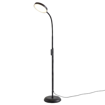 Dimbare LED vloerlamp 360 graden draaibaar voor woonkamer | Zwart | 22x22x170 cm