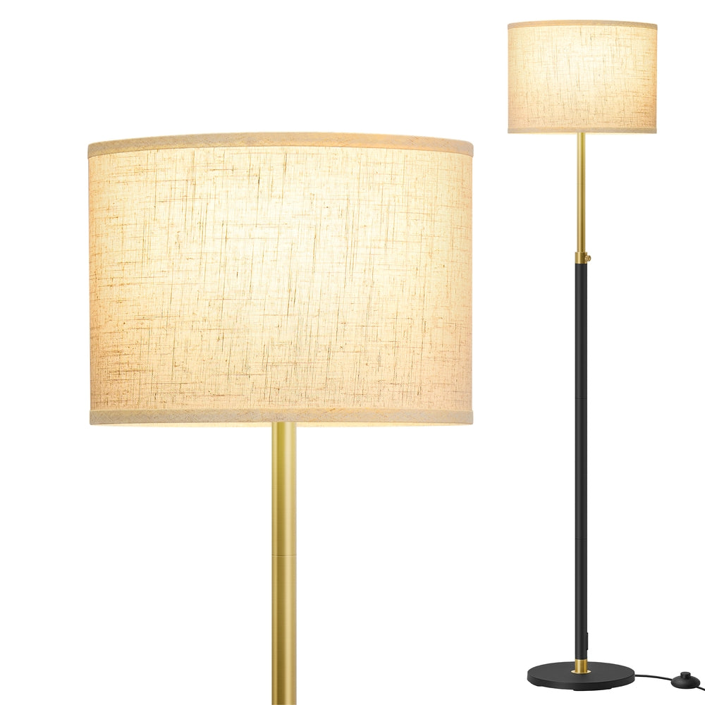 Höhenverstellbare Stehlampe | Gold-Schwarz | 30x30x140-170 cm