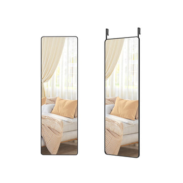 Staande spiegel - Rechthoekig - Inktzwart - Gehard glas - 120 x 40 cm