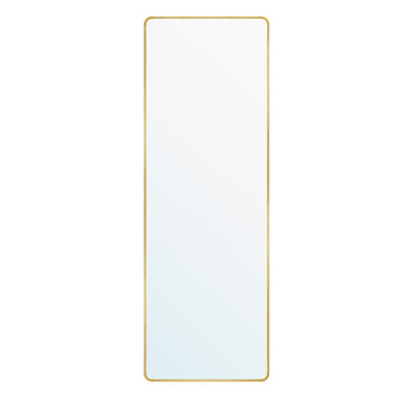 Rechthoekige spiegel met aluminium frame | Lichtgoud | 160x50 cm