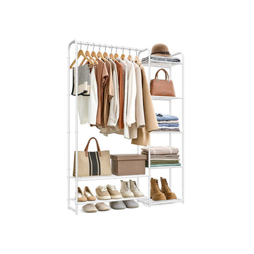 Kledingrek trapmodel - kledingorganizer - staal - 29 x 112 x 158,4 cm