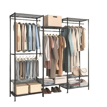 Kledingrek - Open kledingkast - Metalen kledingkast - Stalen frame - 40 x 175 x 180 cm