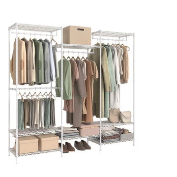 Open kledingrek - metalen kledingkast - stalen frame - 40 x 175 x 180 cm