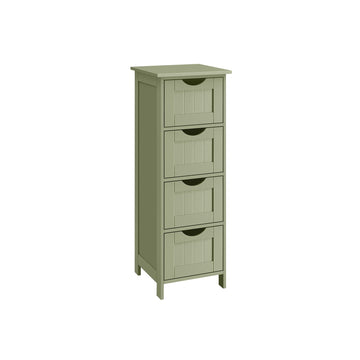 Groene badkamerkast met opbergruimte 30 x 30 x 82 cm