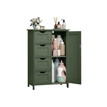 Badkamerkast MDF 30x55x82 cm Groen - Opbergkast, stevig en ruimtebesparend