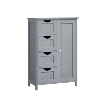 Badkamerkast grijs - opbergkast - MDF - 30 x 55 x 82 cm