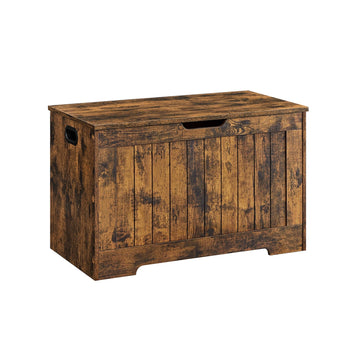 Schoenenbankje vintage bruin - houten opbergbank voor hal - 40 x 76 x 48 cm - 136 kg
