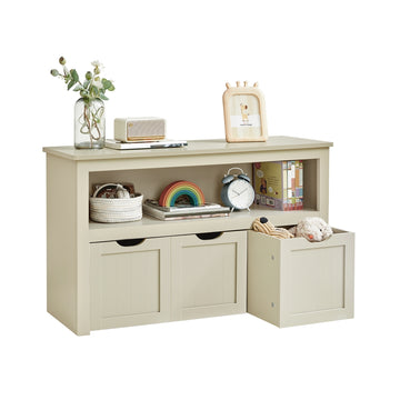 Speelgoedkast voor kinderkamer | Sandbeige | 102x30x60 cm