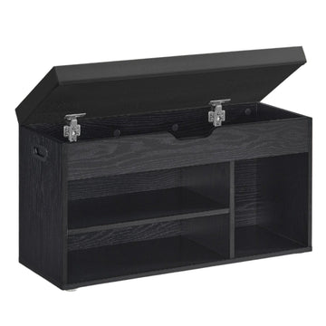 Schoenenbank met opbergruimte – halbank – 3 vakken – gewatteerd – 30x80x44 cm