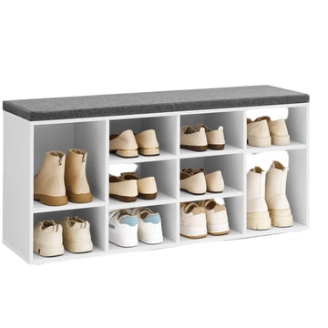 Schoenenbank met schoenenrek voor hal – ruimtebesparend, 104 x 30 x 48 cm