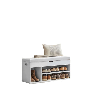 Schoenenbank met opbergruimte - Gestoffeerd - Spaanplaat - 30 x 100 x 44 cm