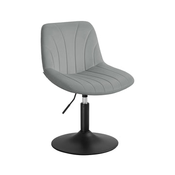 Schminkkruk met rugleuning en draaibare zitting | Duifgrijs | 43x47x65,5-77,5 cm