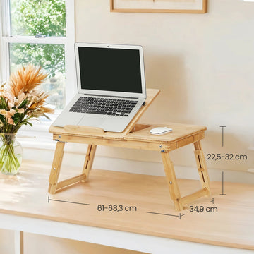Laptoptisch voor laptop en notebook | 63,5x35x33,5 cm