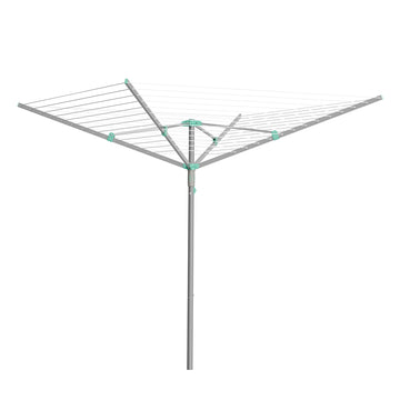 Droogmolen, 60 m drooglijn voor 6 wasladingen | Zilverkleurig | 179,2x179,2x199 cm