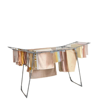 Opvouwbaar wasrek - ruimtebesparend droogrek - staal & PP - 56,5x173x96,5 cm