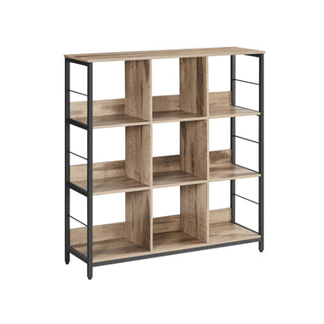 Multifunctioneel staand opbergrek - staal/spaanplaat - zwaar belastbaar - 30 x 100 x 103,1 cm