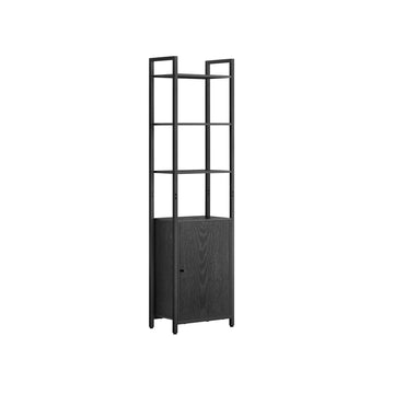 Boekenkast 24 x 40 x 159,5 cm - ebbenhoutzwart - inktzwart - 11,6 kg