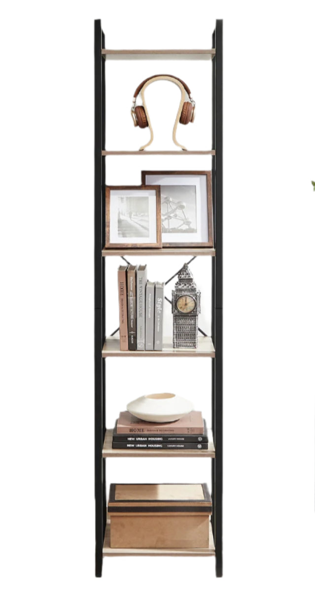 Boekenkast - stevig - draagkracht 50 kg - 30 x 40 x 187,5 cm