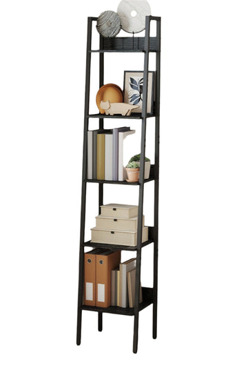 Smalle boekenkast met bovenplank - 5 niveaus - 50 kg - 30 x 33,8 x 170 cm