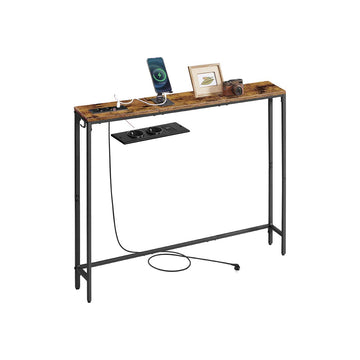 Consoletafel - haltafel - accenttafel - stevig stalen frame - 15 x 100 x 80 cm