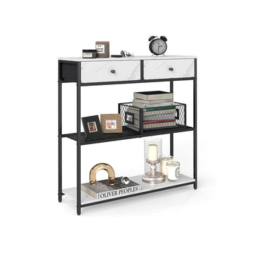 Smalle consoletafel - haltafel - entreetafel - ruimtebesparend - 24 x 76 x 80 cm