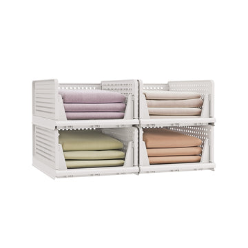 Stapelbare kastorganizer | Wit | 33x43x18,5 cm