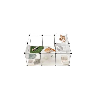 Caviaren - speelren voor kleine dieren - eenvoudig op te zetten - 125 x 63 x 42 cm