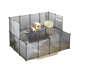 Zelfbouw speelren voor kleine dieren – hamster- en konijnenren – 143 x 108 x 92 cm