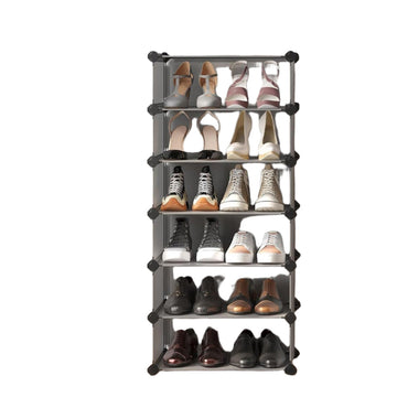 Schoenenrek modulair steekrek - verstelbaar ontwerp - 43x31x173 cm of 83x31x88 cm