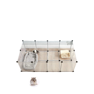 Cavia-ren voor kleine dieren - huisdierenhek - eenvoudige montage - 143 x 73 x 46 cm