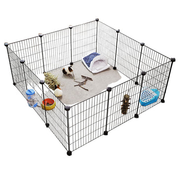 Metalen dierenren voor huisdieren – speelren – veilig – 143 x 73 x 46 cm