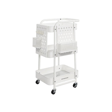 Stalen trolley - opbergwagen - opbergorganizer - zwaar uitgevoerd - 32,3 x 49,4 x 73,9 cm