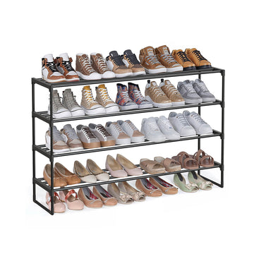Schoenenrek 4 niveaus metaal - 25-30 paar - 30 x 117 x 75 cm