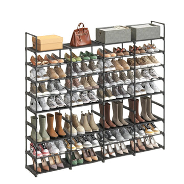 Schoenenrek 8 niveaus - opbergrek - ruimtebesparend - 29.5 x 171.1 x 157.6 cm
