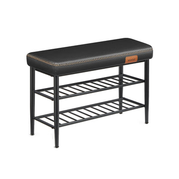 Schoenenbank met opbergruimte - hal - zwart - 30 x 80 x 50 cm - 6,3 kg