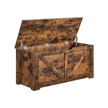 Schoenenbank vintage bruin - halbank - spaanplaat - max. 100 kg - 100 x 40 x 46 cm