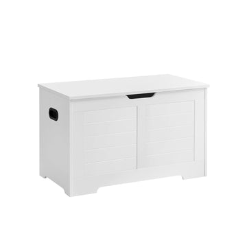 Schoenenbank met opbergruimte - spaanplaat - 40 x 80 x 46 cm - wit