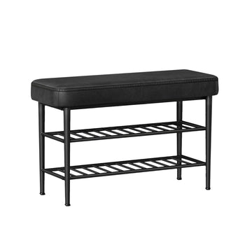 Zwarte fauteuil - loungestoel - relaxstoel - comfort - 30 x 80 x 50 cm