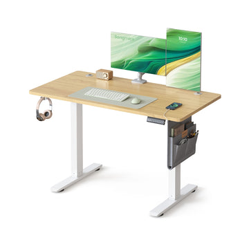 Elektrisch verstelbaar bureau | Goud eiken | 60x120x72-120 cm