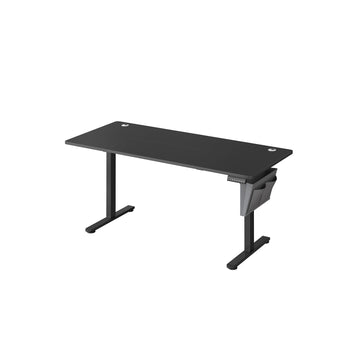 Elektrisch zit-sta bureau met stoffen organizer - verstelbaar - 70 x 160 x 72-120 cm