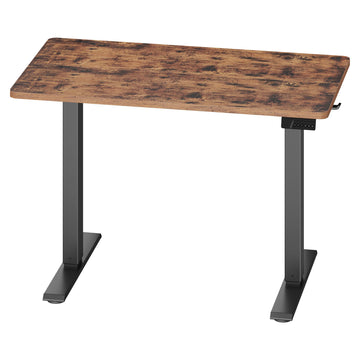 Elektrisch in hoogte verstelbaar bureau met geheugenfunctie | Vintagebruin | 80x50x72-120 cm